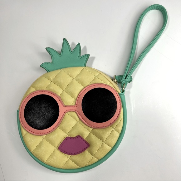 Betsey Johnson Pineapple Wristlet - Picture 1 of 5